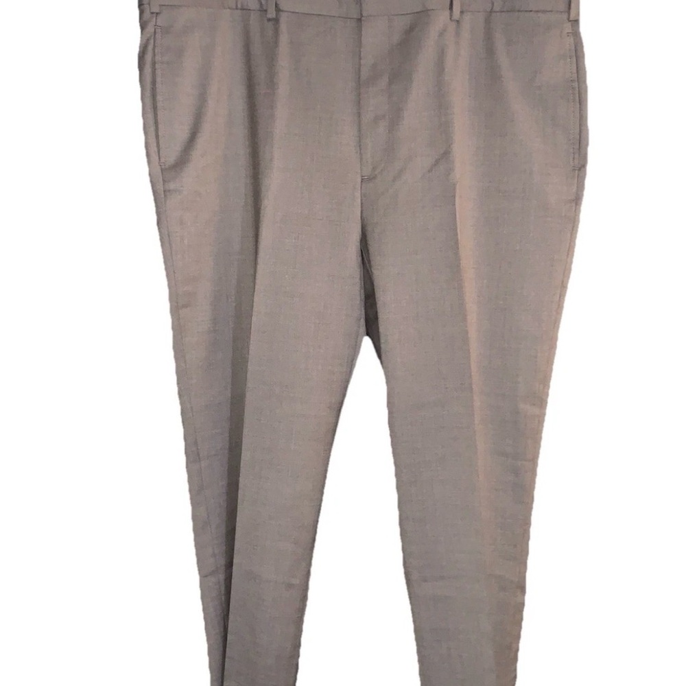 Brooks Brothers 1818 Regent Dress Pants Mens 40x30 Brown Reda Flexo Wool
